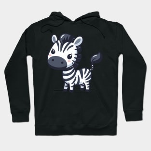 Playful Zebra Cartoon Hoodie